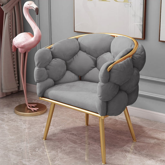 Fauteuil design contemporain assise large – Gris