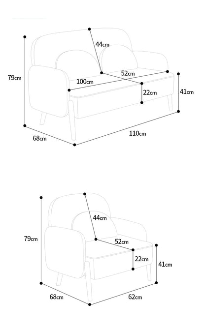 Fauteuil scandinave moderne confort