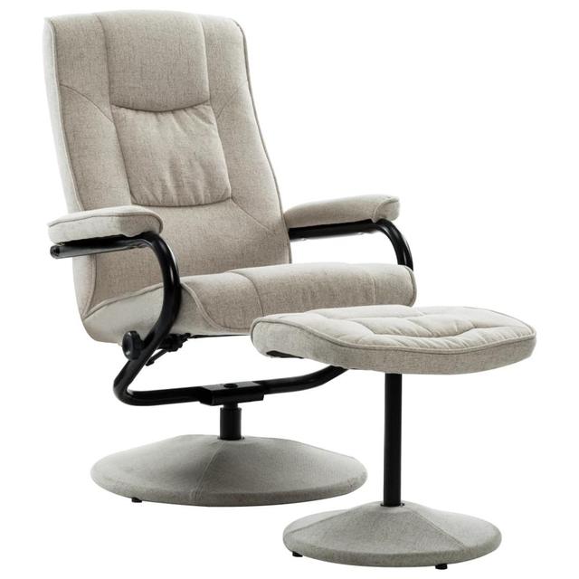 Fauteuil relax ajustable avec accoudoirs et repose pieds