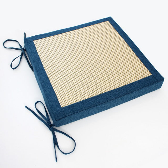 Coussin pour chaises antidérapant avec lacet d'attache