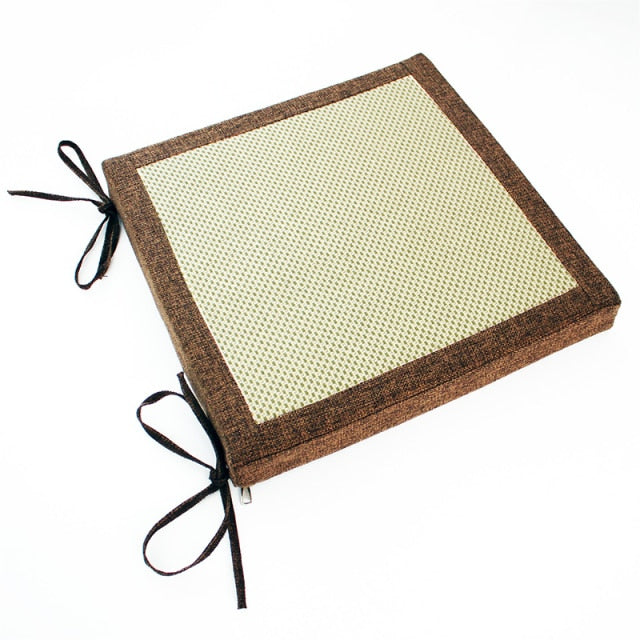 Coussin pour chaises antidérapant avec lacet d'attache
