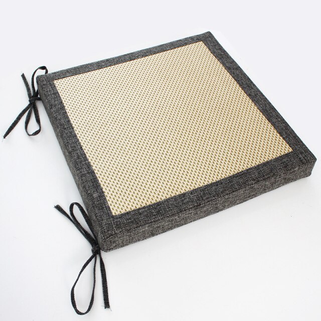 Coussin pour chaises antidérapant avec lacet d'attache