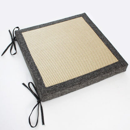 Coussin pour chaises antidérapant avec lacet d'attache