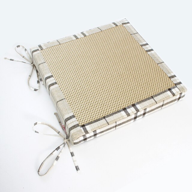Coussin pour chaises antidérapant avec lacet d'attache