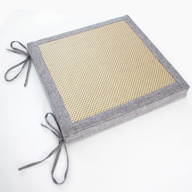 Coussin pour chaises antidérapant avec lacet d'attache