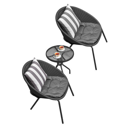 Chaise moderne avec dossier ergonomique en rotin