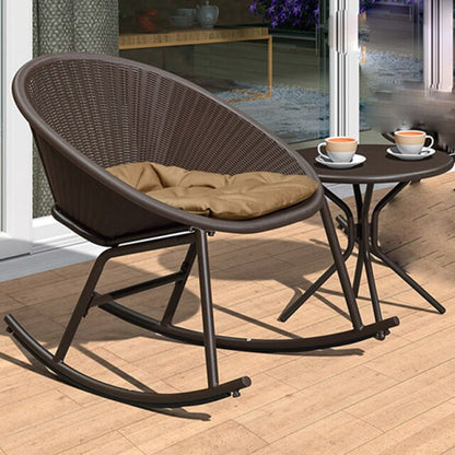 Chaise moderne avec dossier ergonomique en rotin