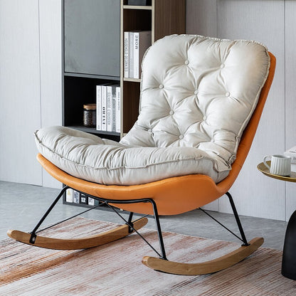 Fauteuil relax à bascule avec renfort matelassé