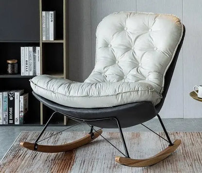 Fauteuil relax à bascule avec renfort matelassé