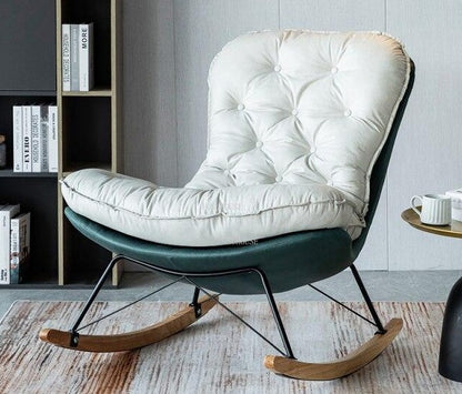 Fauteuil relax à bascule avec renfort matelassé