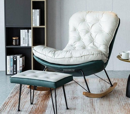 Fauteuil relax à bascule avec renfort matelassé