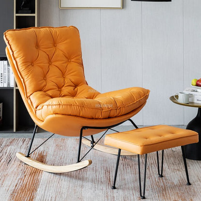 Fauteuil relax à bascule avec renfort matelassé
