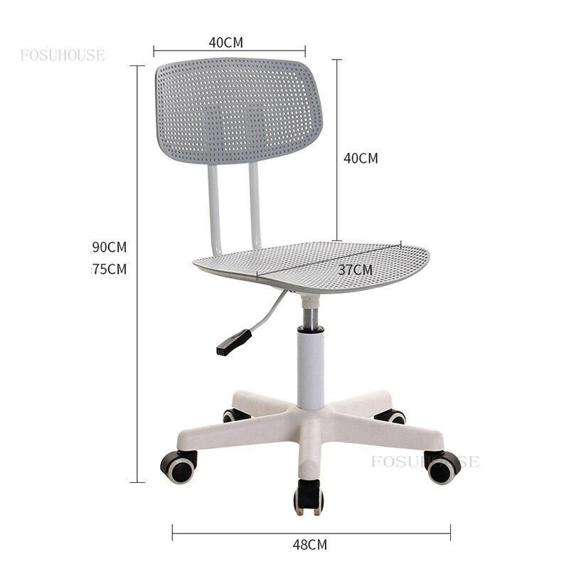 Chaise de bureau moderne pivotante sur roulettes ajustable en hauteur