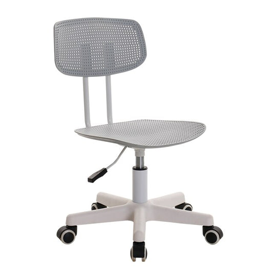 Chaise de bureau moderne pivotante sur roulettes ajustable en hauteur – Gris