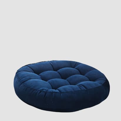 Coussin de sol épais en tissu capitonné style japonais
