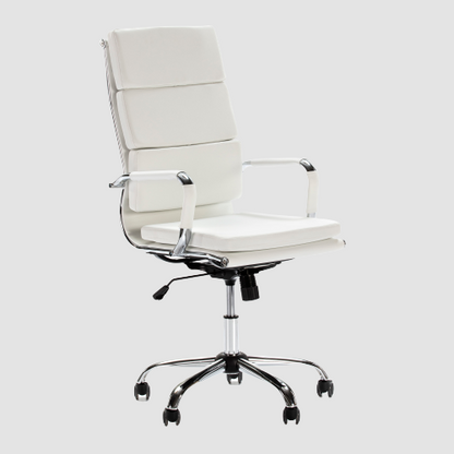 Chaise de bureau design avec dossier à plaques horizontales