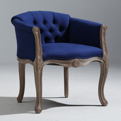 Fauteuil vintage capitonné impérial