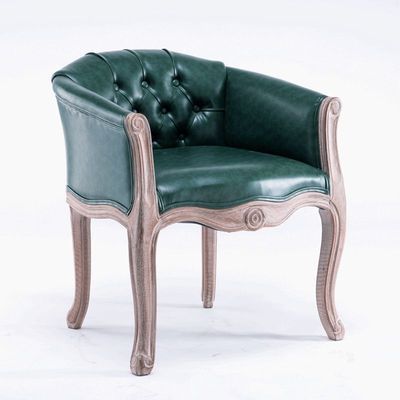 Fauteuil vintage capitonné impérial