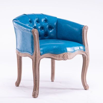Fauteuil vintage capitonné impérial