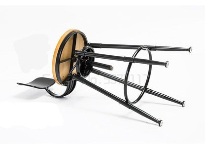 Chaise de bar industrielle revisité avec dossier incurvé