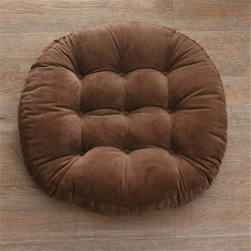 Coussin de sol 55x55 en velours capitonné
