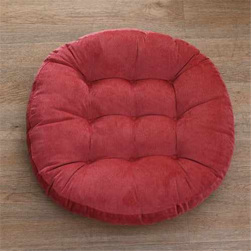 Coussin de sol 55x55 en velours capitonné