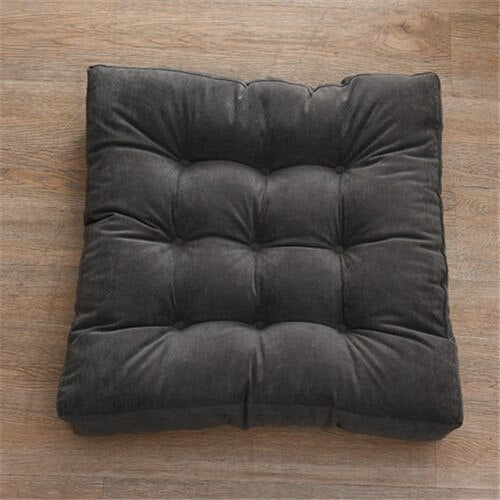 Coussin de sol 55x55 en velours capitonné