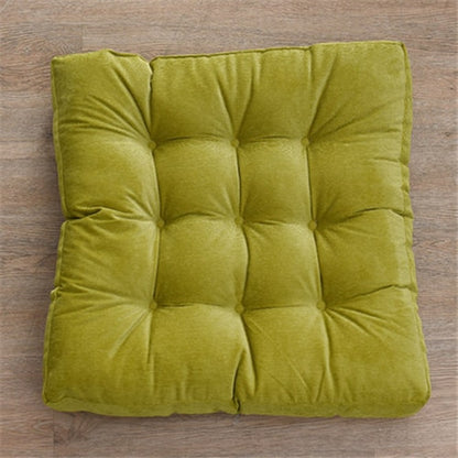 Coussin de sol 55x55 en velours capitonné