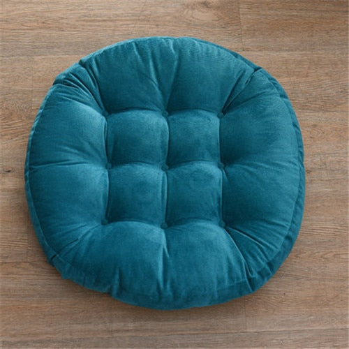 Coussin de sol 55x55 en velours capitonné