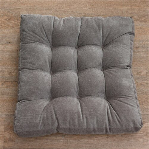 Coussin de sol 55x55 en velours capitonné