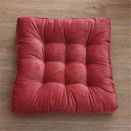 Coussin de sol 55x55 en velours capitonné