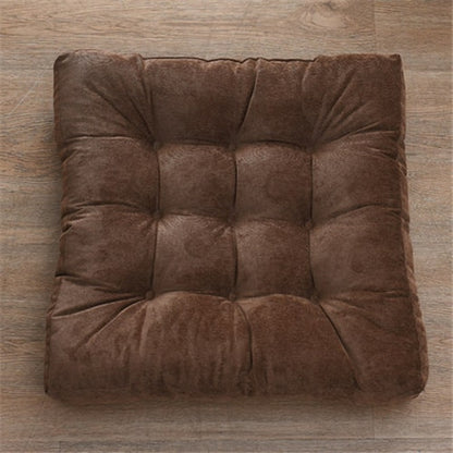 Coussin de sol 55x55 en velours capitonné