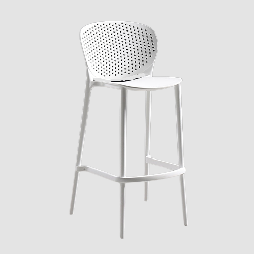Chaise de bar moderne avec dossier nid d'abeille