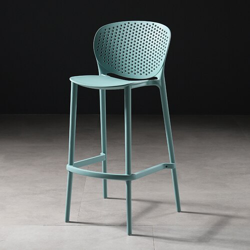 Chaise de bar moderne avec dossier nid d'abeille