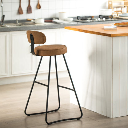 Chaise de bar moderne assise confort en métal et polyuréthane