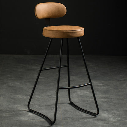 Chaise de bar moderne assise confort en métal et polyuréthane