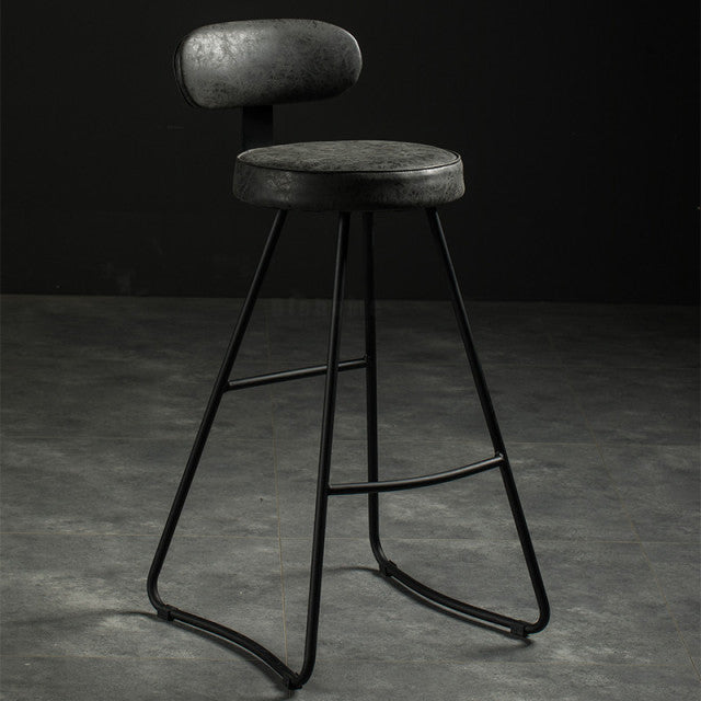 Chaise de bar moderne assise confort en métal et polyuréthane