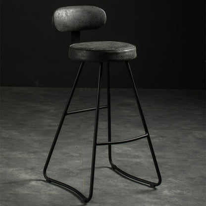 Chaise de bar moderne assise confort en métal et polyuréthane