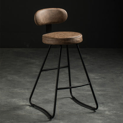 Chaise de bar moderne assise confort en métal et polyuréthane