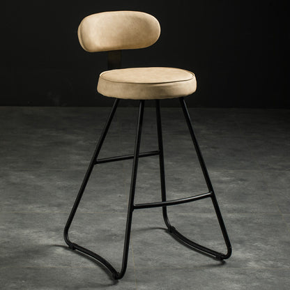 Chaise de bar moderne assise confort en métal et polyuréthane