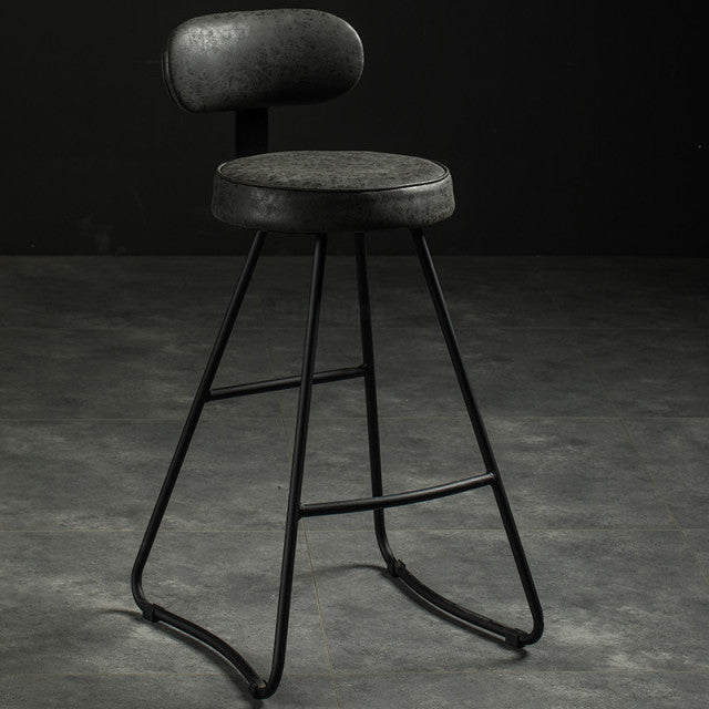 Chaise de bar moderne assise confort en métal et polyuréthane