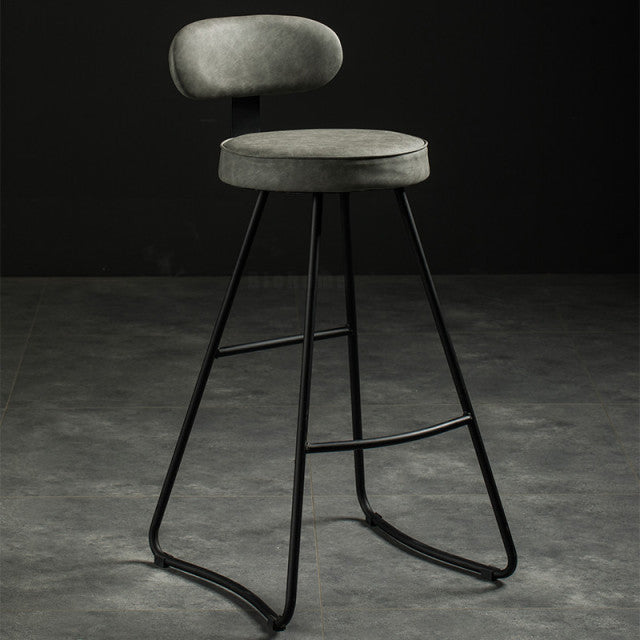Chaise de bar moderne assise confort en métal et polyuréthane