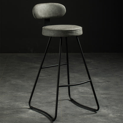 Chaise de bar moderne assise confort en métal et polyuréthane