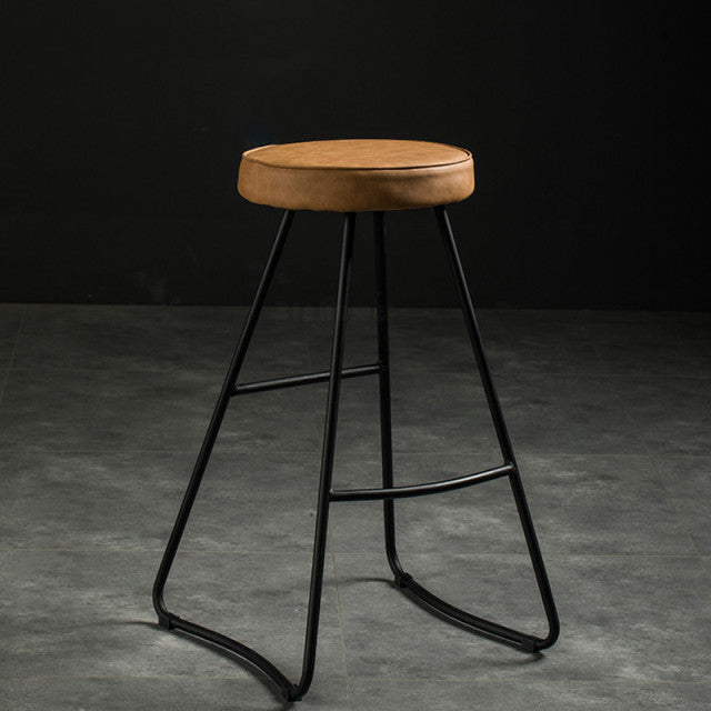 Chaise de bar moderne assise confort en métal et polyuréthane