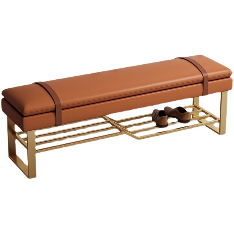 Banc design épurée avec rangement pour chaussures
