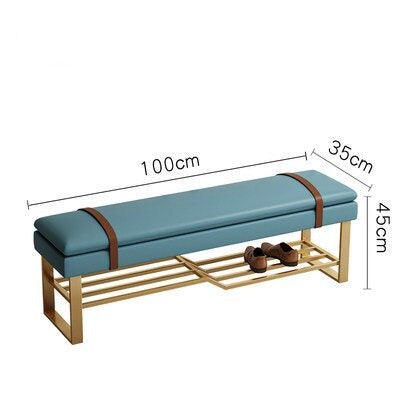 Banc design épurée avec rangement pour chaussures