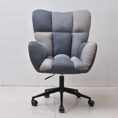 Fauteuil de bureau rembourrée en tissu ajustable sur roulettes