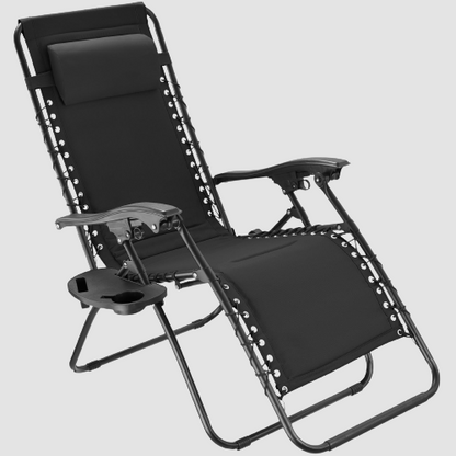 Chaise longue à assise réglable et pliable tout confort