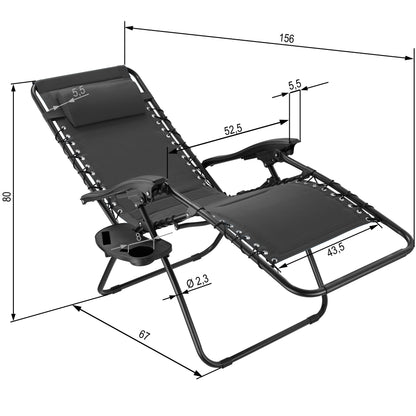 Chaise longue à assise réglable et pliable tout confort