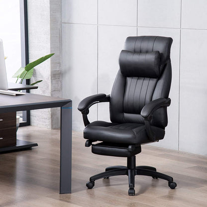 Chaise de bureau ergonomique ajustable avec repose tête confort plus